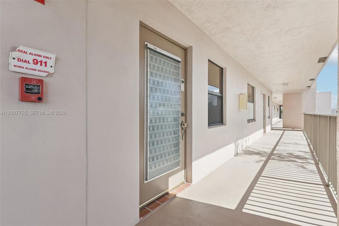 Exterior of unit