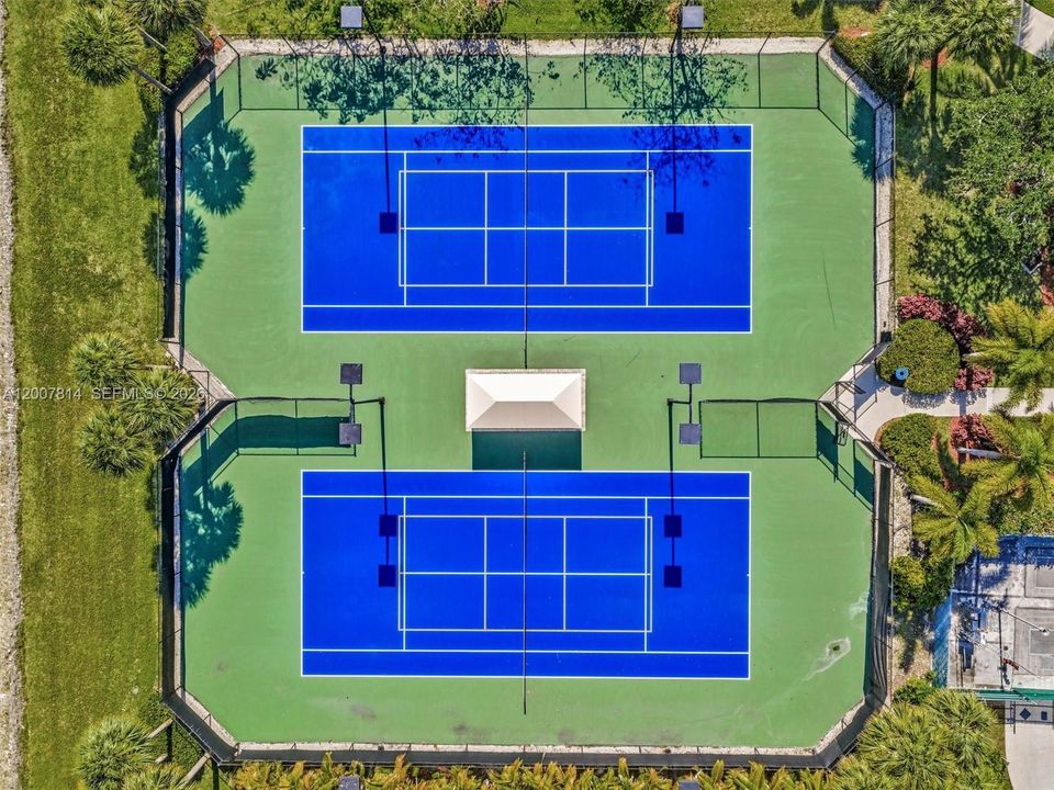 Community tennis courts