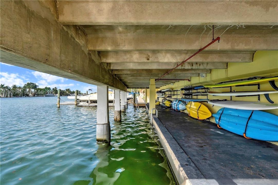 Other - Kayak and paddleboard storage with direct water access