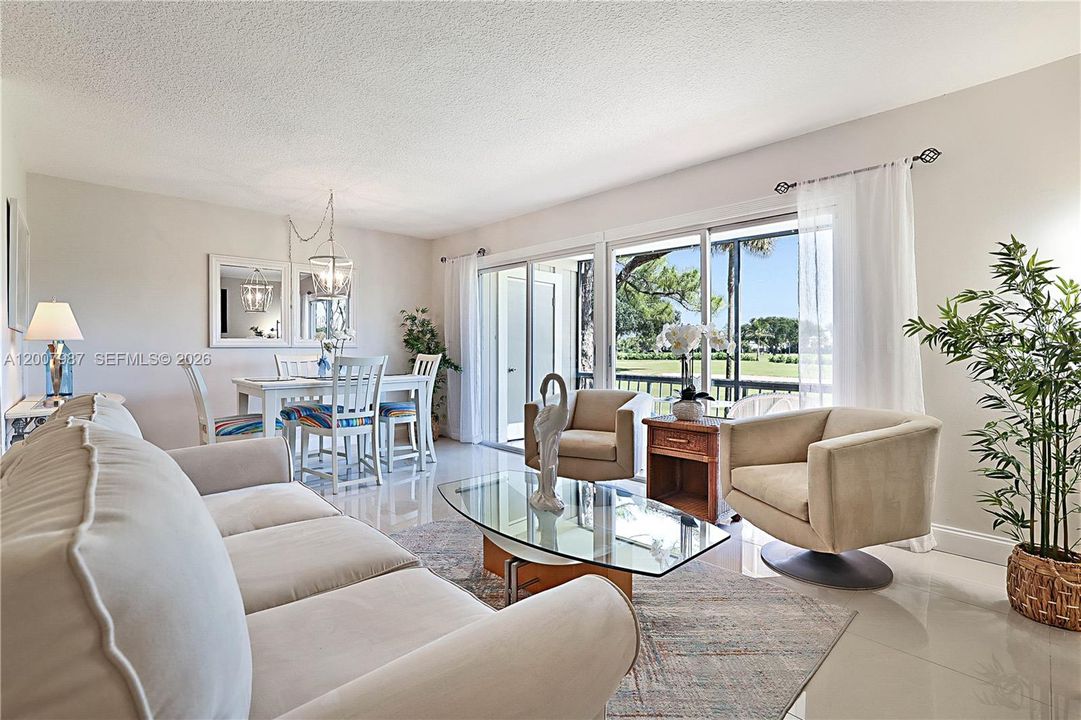 Large porcelain tiles clean and modern look to this condo