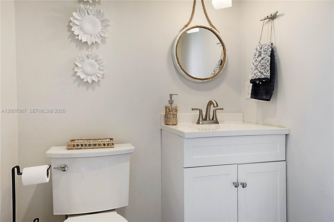 !/2 Bathroom in living area