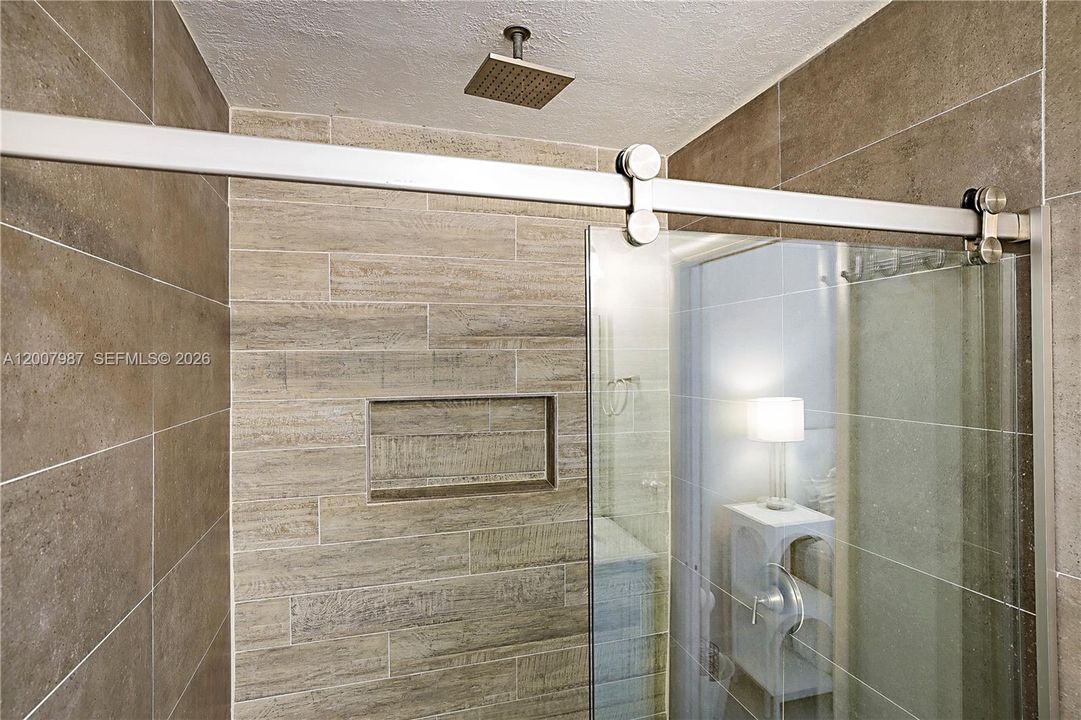 Redone huge walk in shower