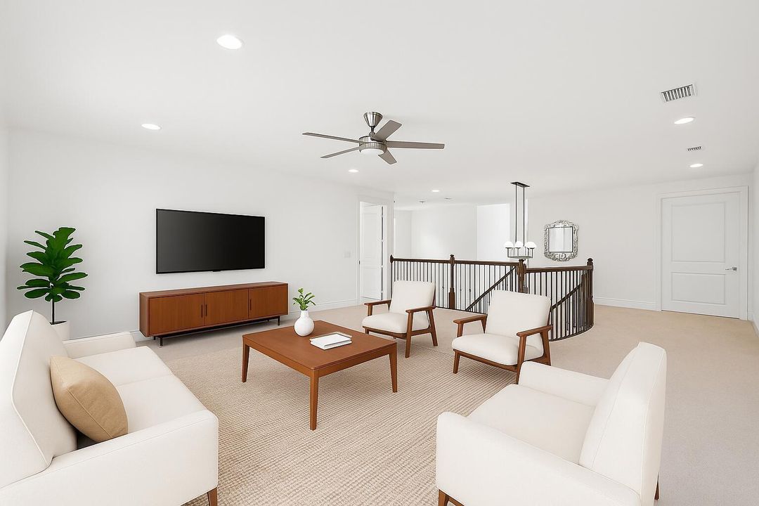 virtually staged loft