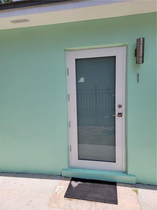 Unit #1 Impact doors