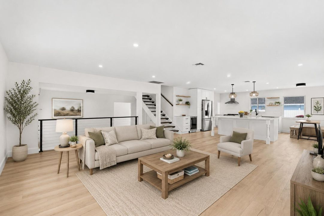 Virtual Staged Living Room