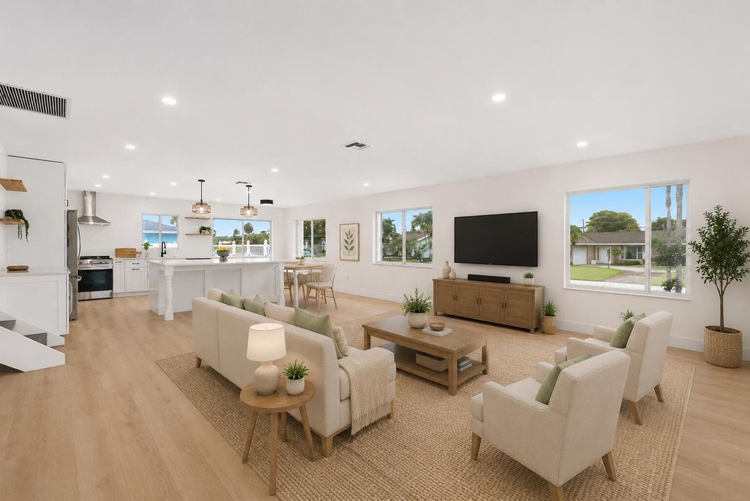 Virtual Staged Living Room