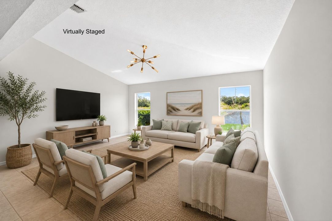 Virtually Staged Living Room 1