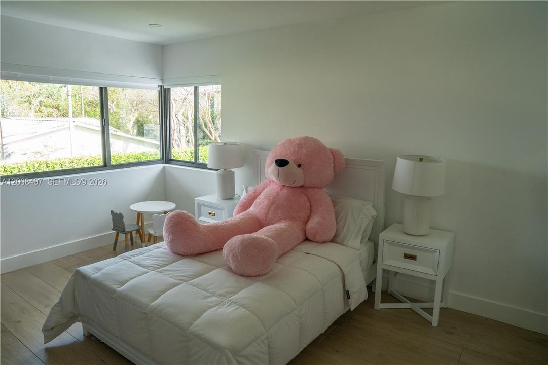 Bedroom located on the upper level.