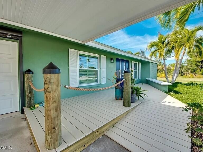 Front Porch Ramped Area