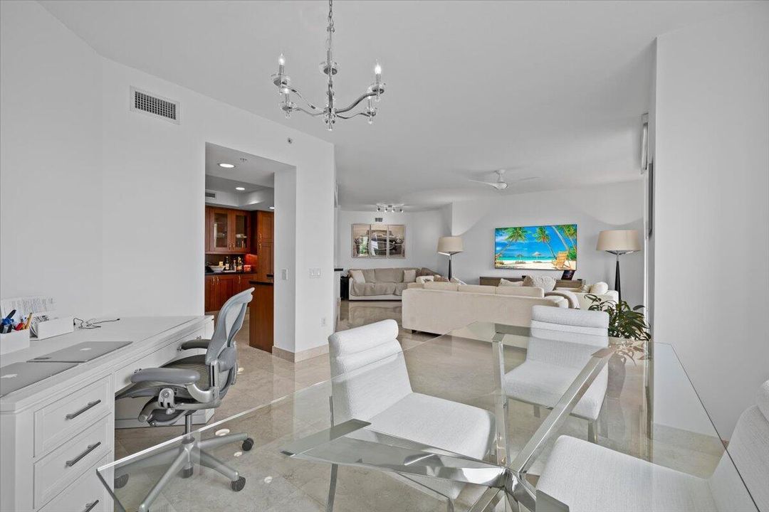 Office with View into Living Room