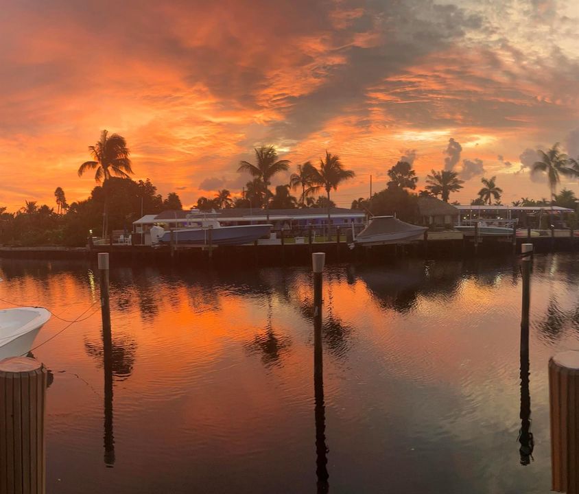 Sunset from balcony