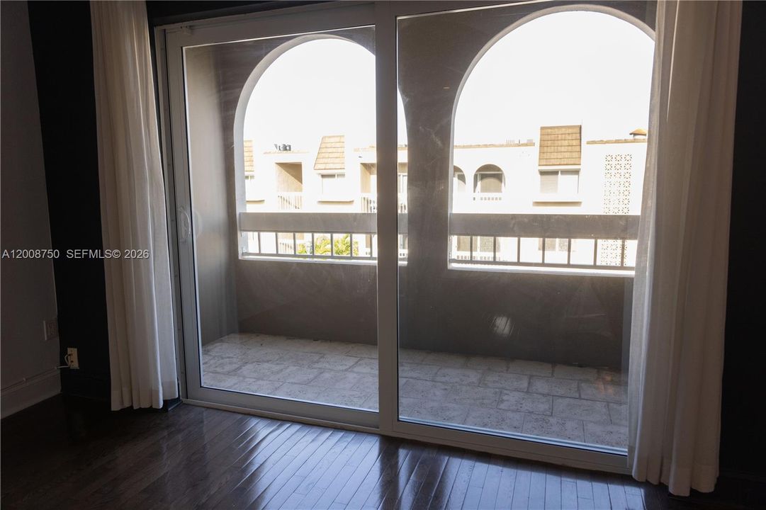 View of Balcony from Living Room