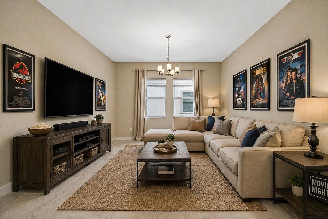 Den Room ( Digital Staged )