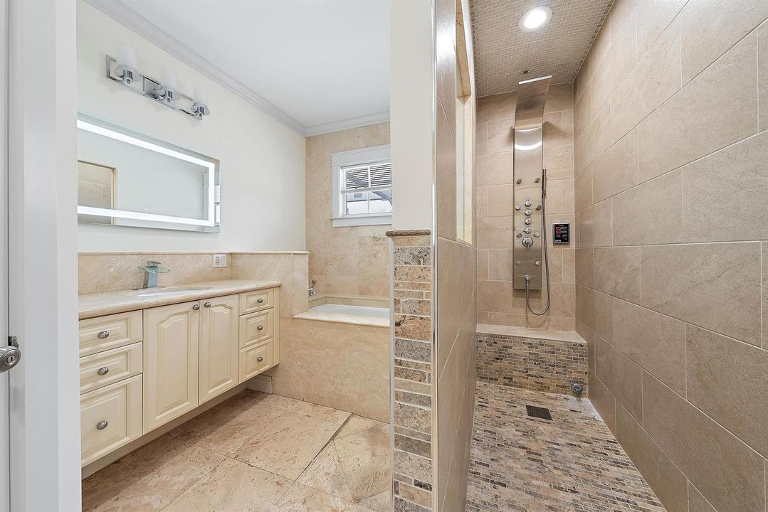 Tub and separtate shower.