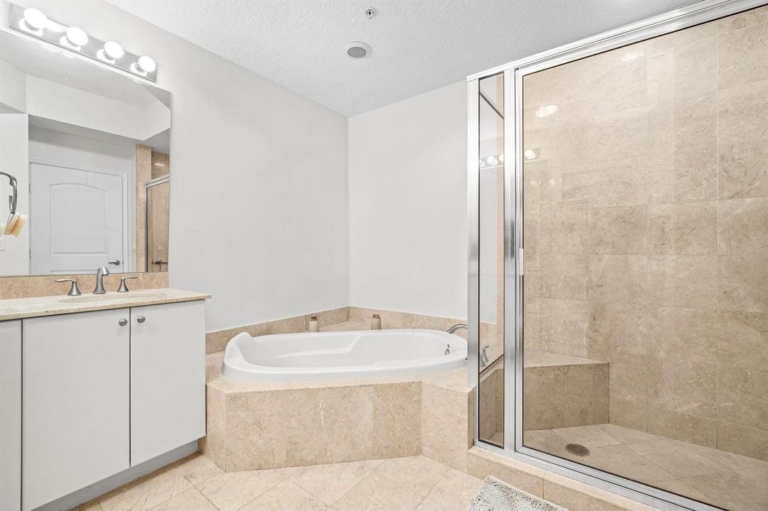 Primary Separate Shower & Tub