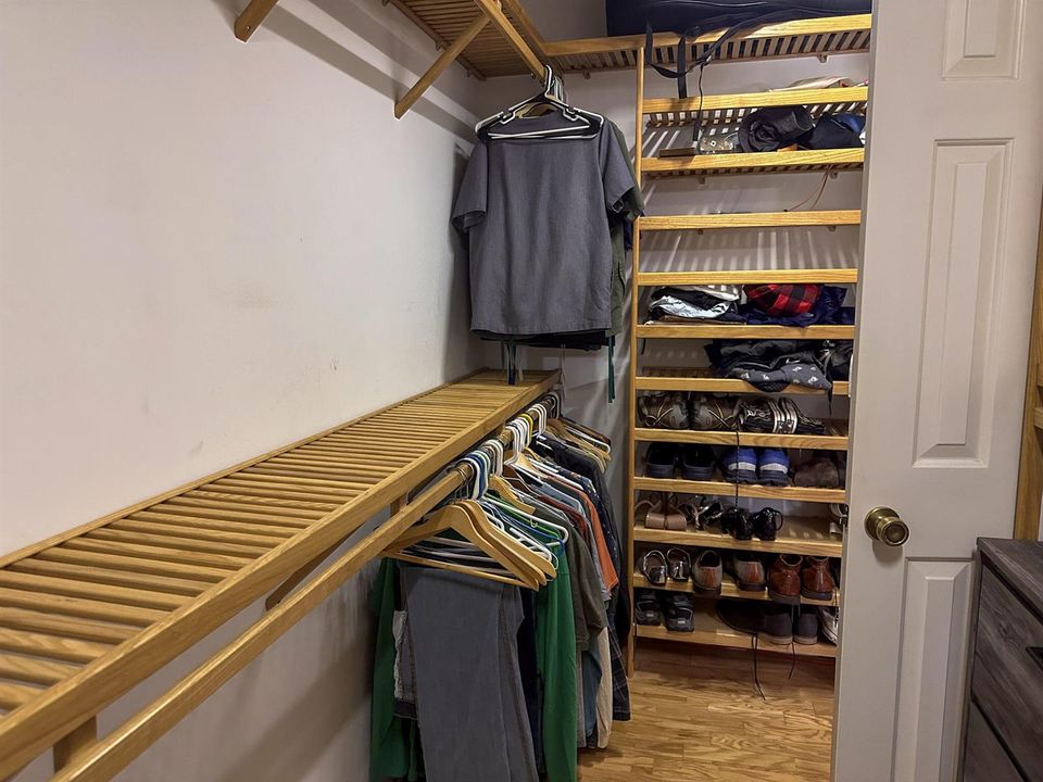 Primary closet