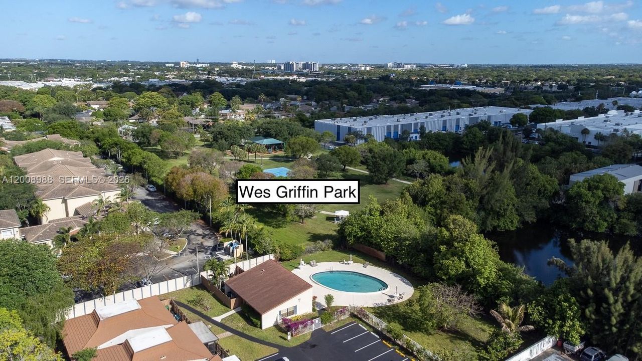 Clubhouse and pool location to park