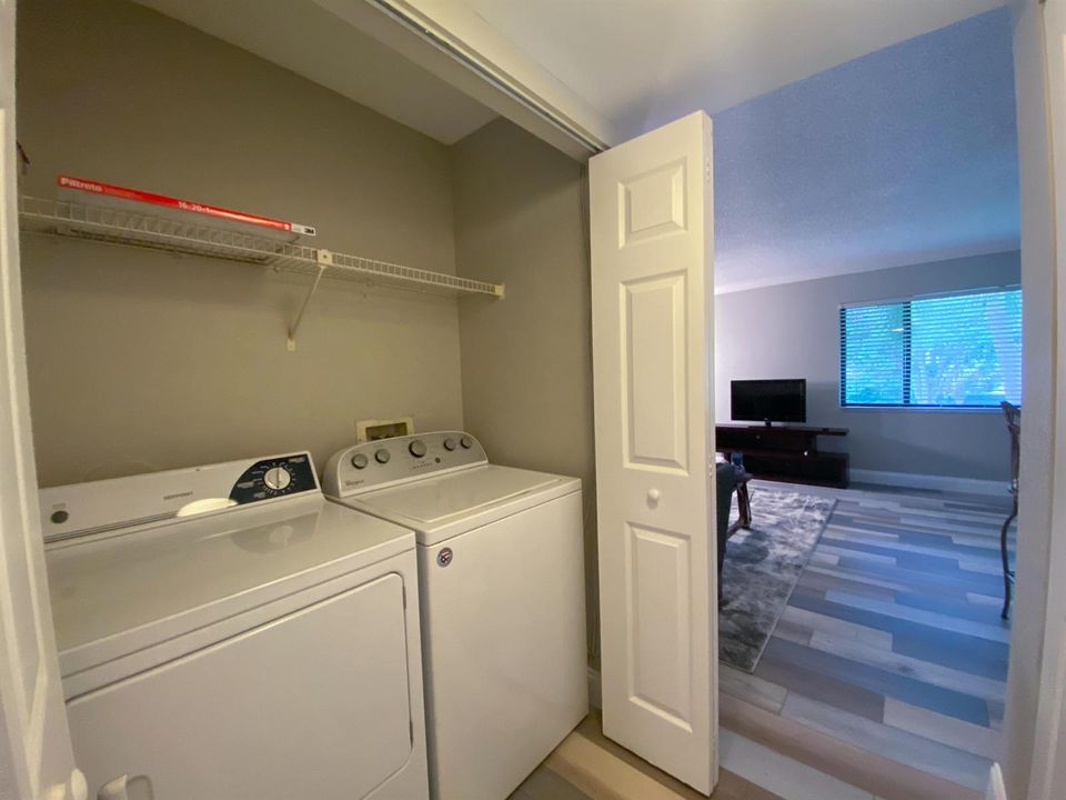 Full size laundry within unit