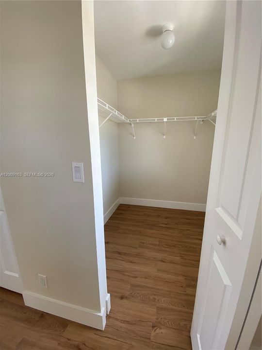 Master bedroom closet