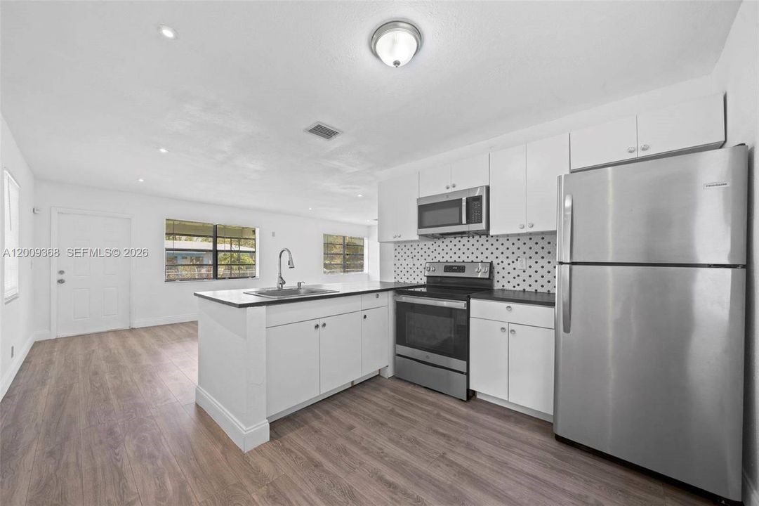 Kitchen of unit 1