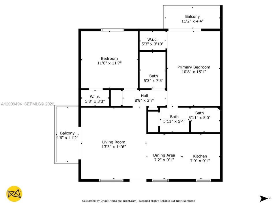 For Sale: $195,000 (2 beds, 2 baths, 900 Square Feet)