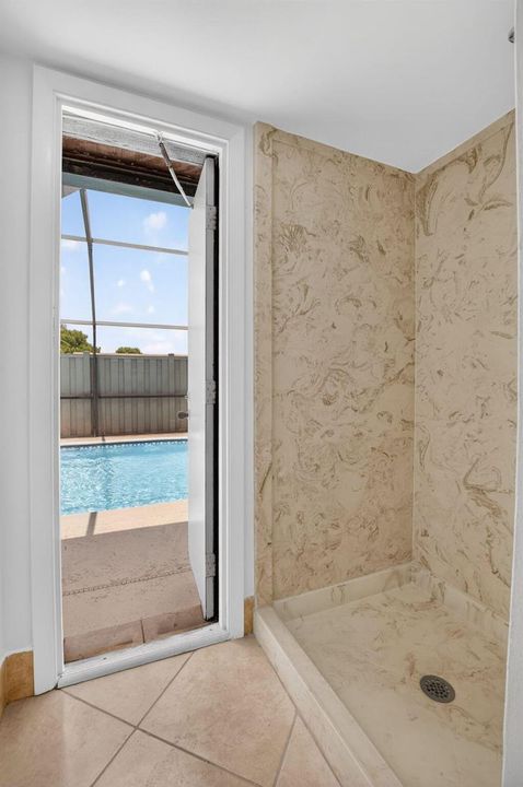 Cabana shower