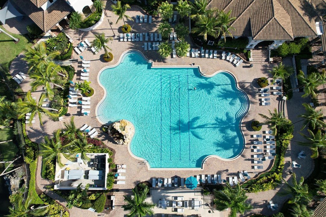 Aerial Main Clubhouse Pool