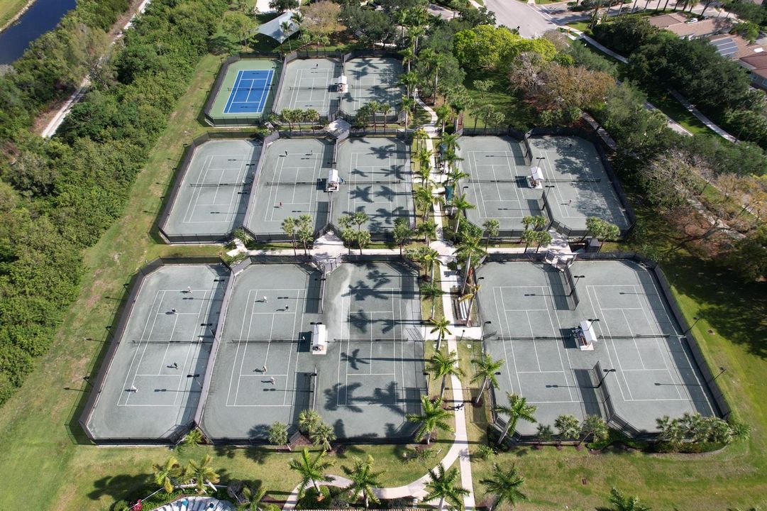 Aerial Tennis Courts