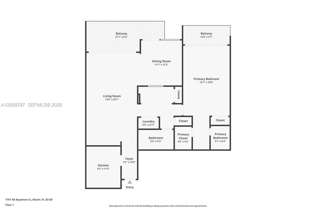 For Sale: $385,000 (2 beds, 2 baths, 1203 Square Feet)