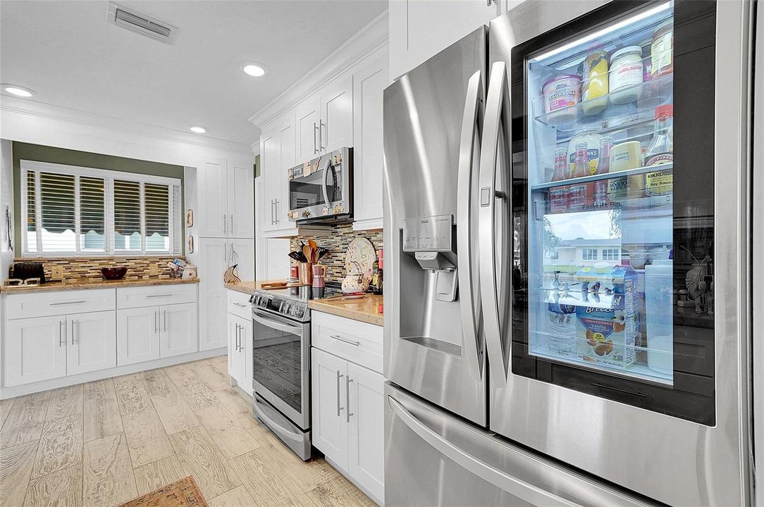 Tap to view interior of refrigerator