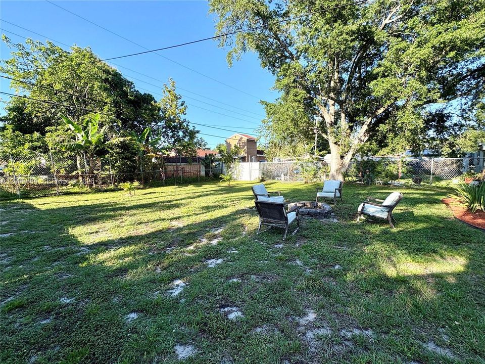 Plenty of room to expand the square footage of the house or put in a pool