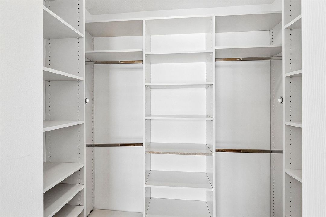 Primary closet