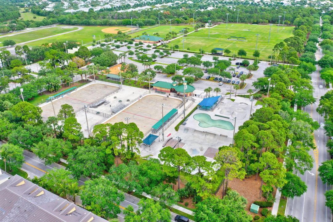 Aerial of park
