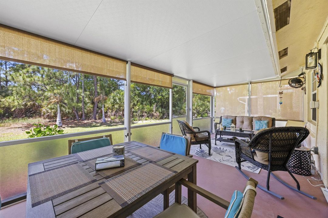 Screened patio