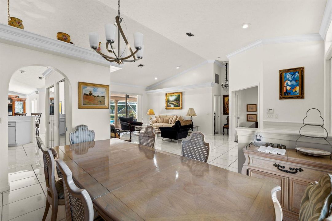 Formal dining area