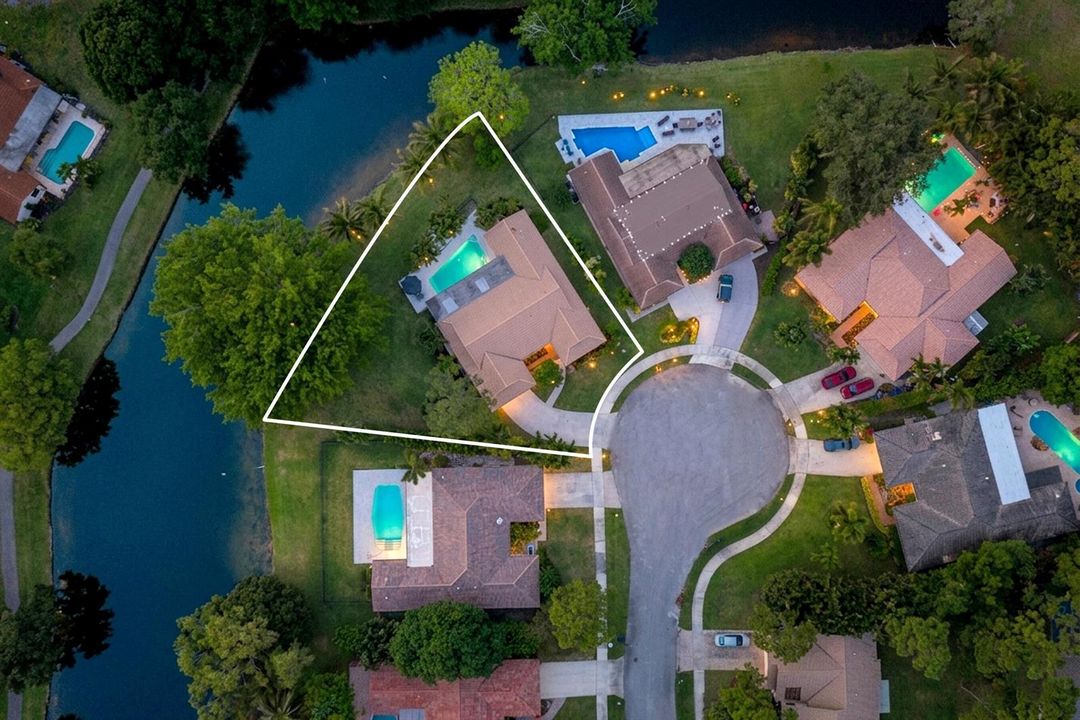 Aerial of lot