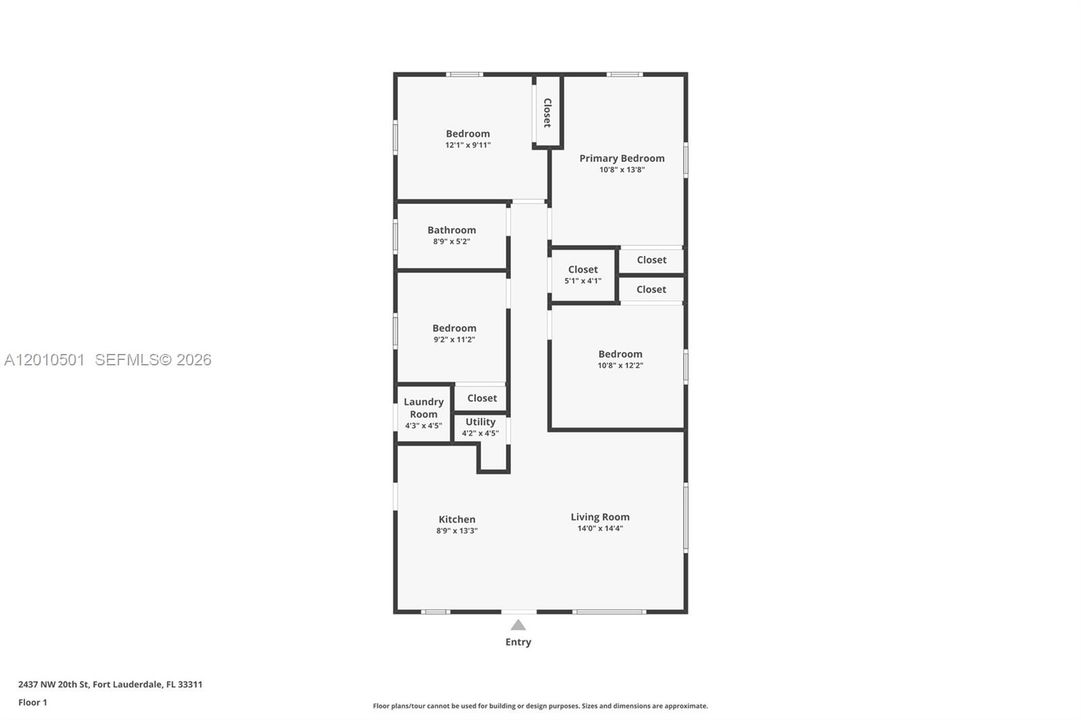ESTIMATED SIZES ONLY