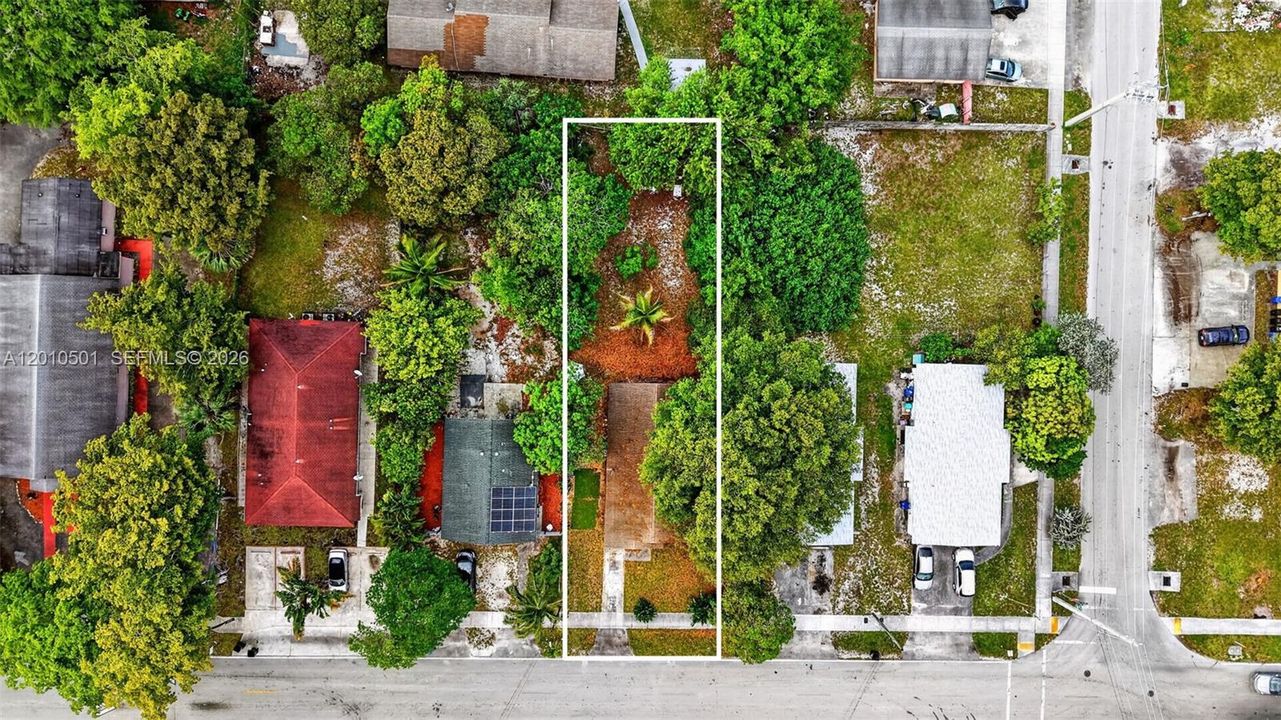 Large Property with other large homes nearby, lots of trees