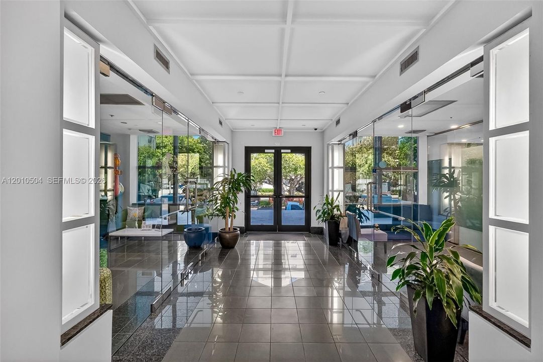 Main lobby, front entrance