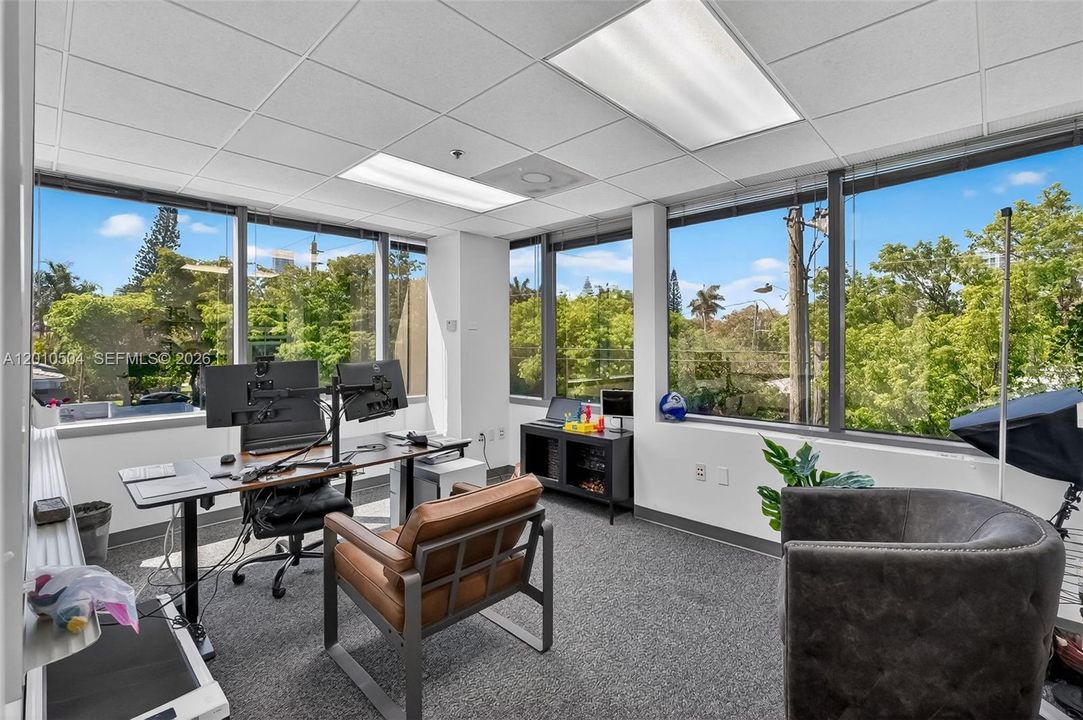 Office with windows