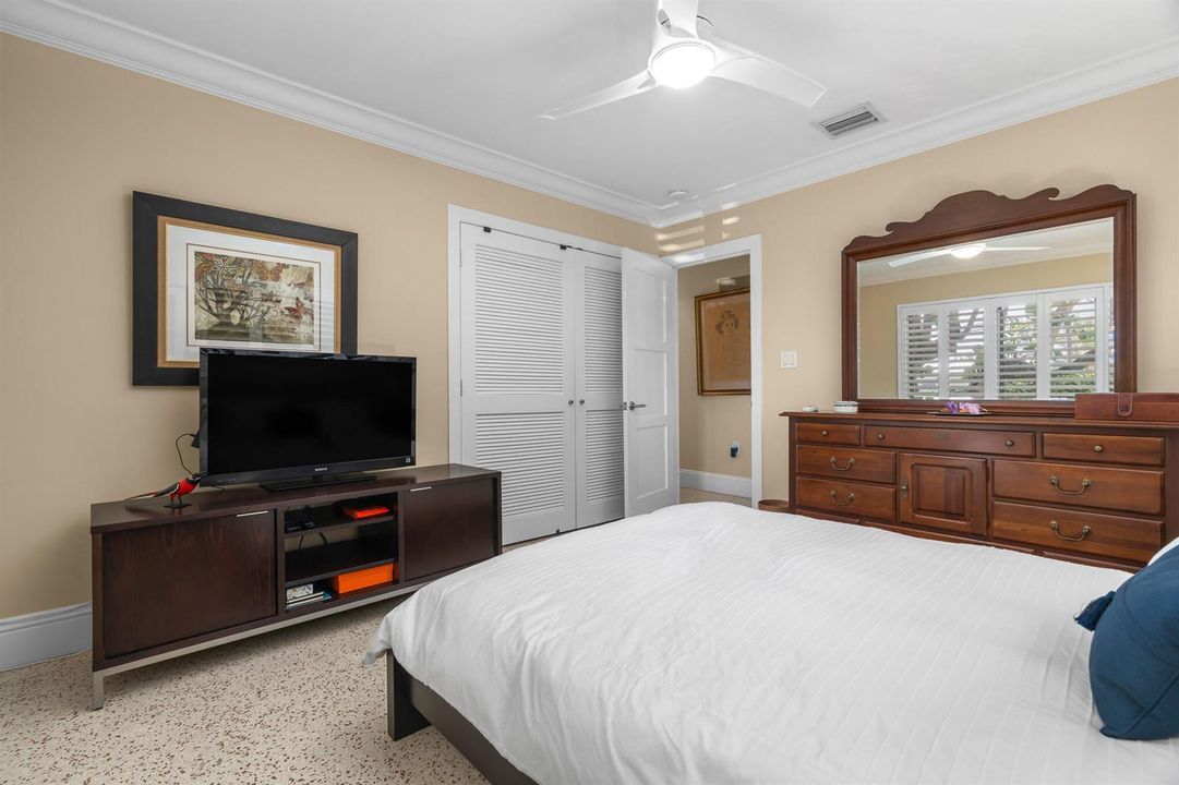 Guest Bedroom with Plantation shutters