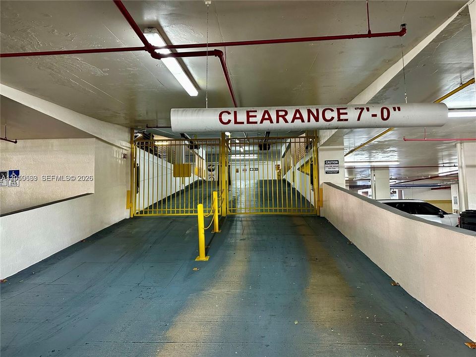 Secured Garage with Assigned Parking