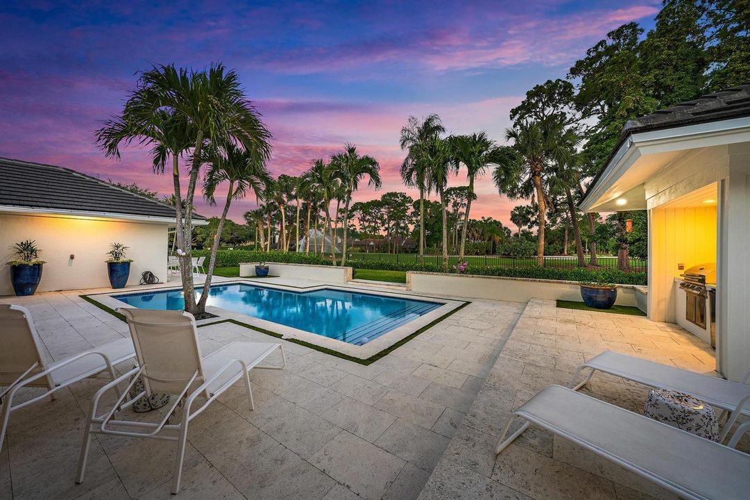 Twilight Backyard