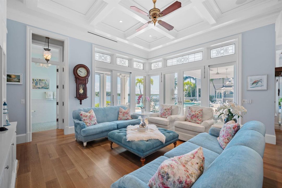 Family room with view