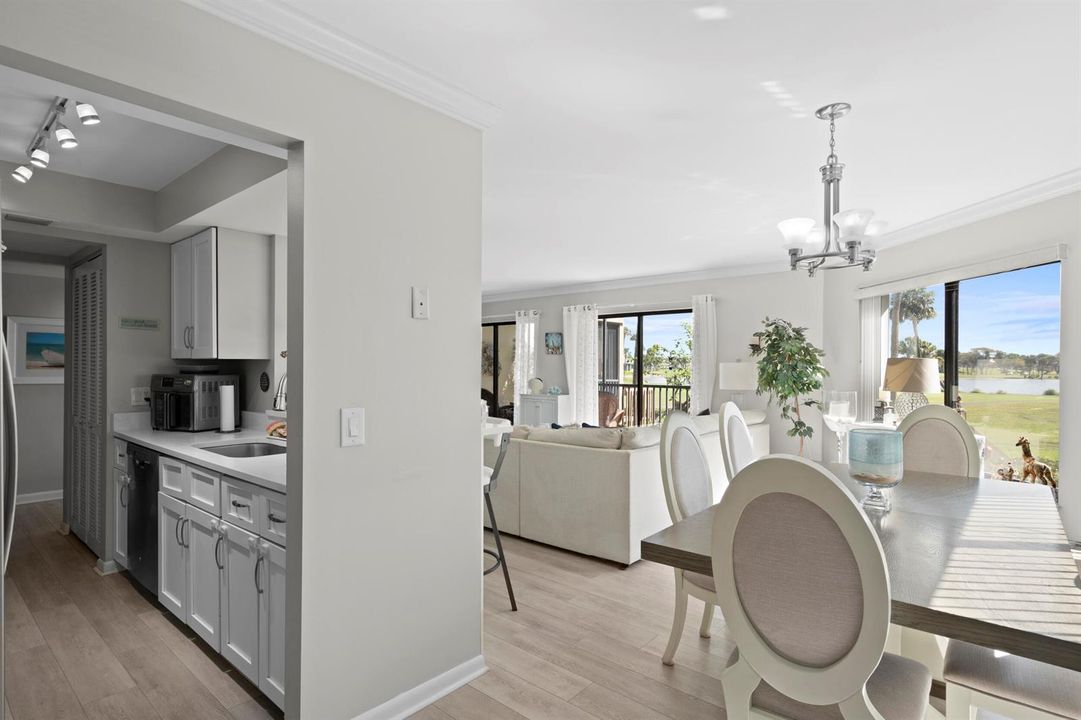Kitchen open to ding