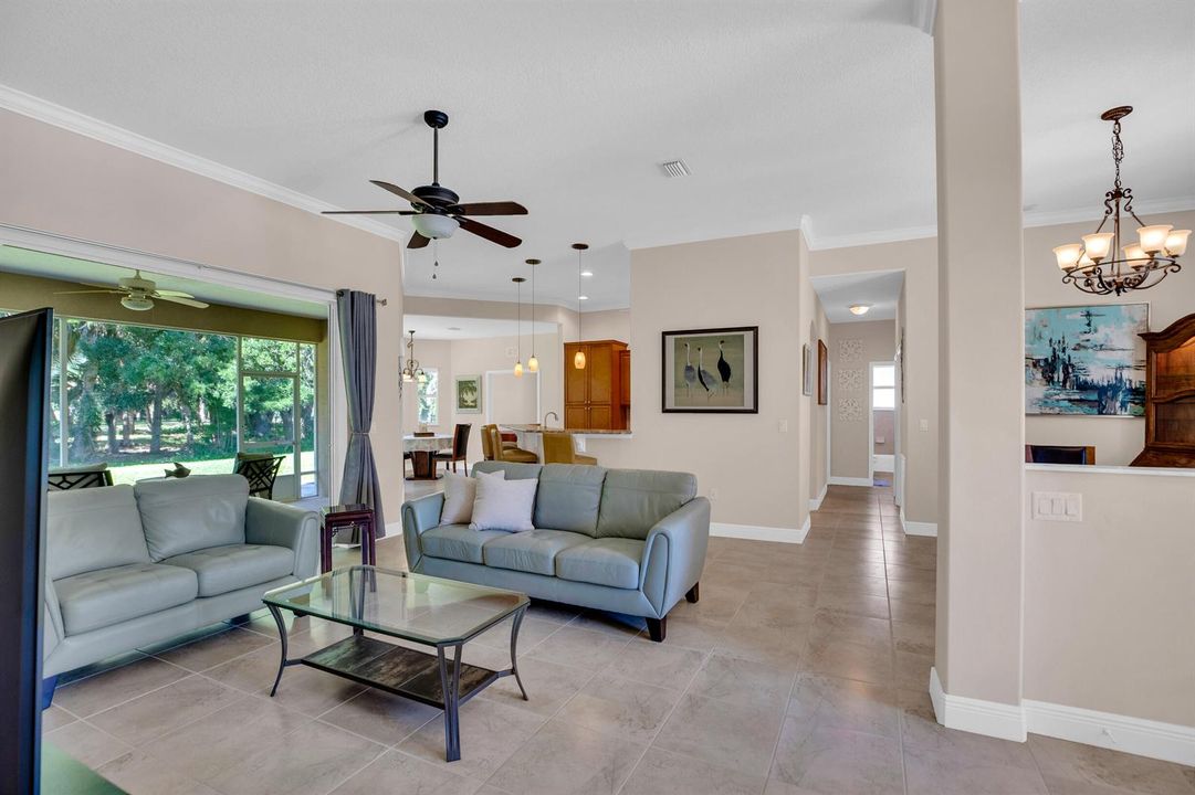 Living Room with sliders