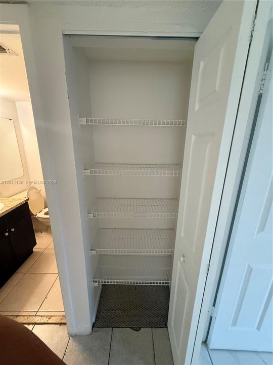Hallway closet