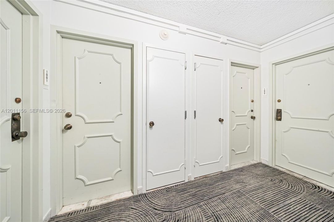Corner unit entrance Main door.