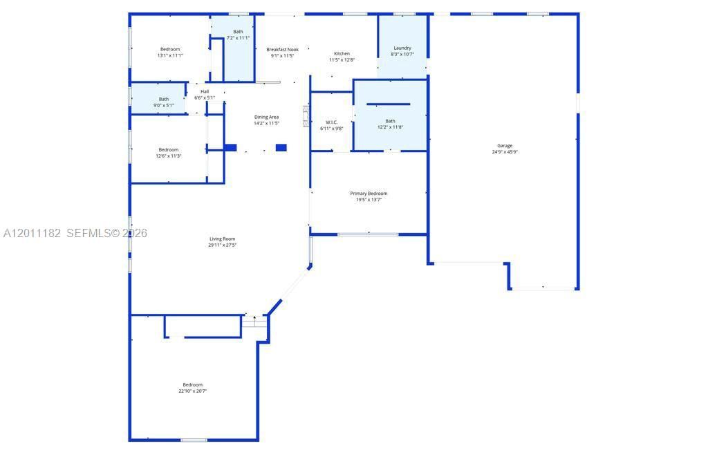 Activo con contrato: $1,250,000 (4 camas, 3 baños, 3193 Pies cuadrados)