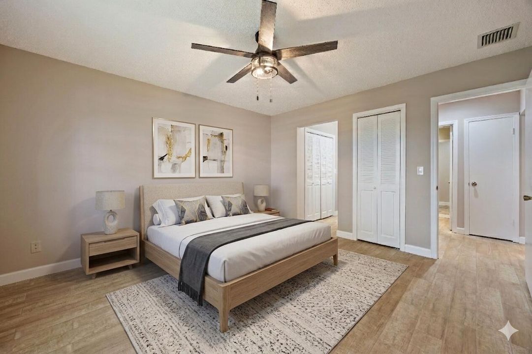 Virtually Staged Bedroom